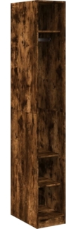 vidaXL Kleiderschrank Räuchereiche 30x50x200 cm Holzwerkstoff 3307688