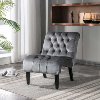 LVHOM XXL-Sessel Eleganter gepolsterter Samtstuhl,Relaxliege, vergroße Sitzfläche/Rückenlehne, Weicher, knitterfreier Samt, Perfekt für Wohnzimmer, Schlafzimmer oder das Homeoffice