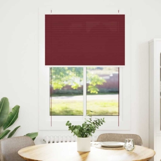 vidaXL Plissee Bordeauxrot 100x150 cm Stoffbreite 99,4 cm Polyester 4015245
