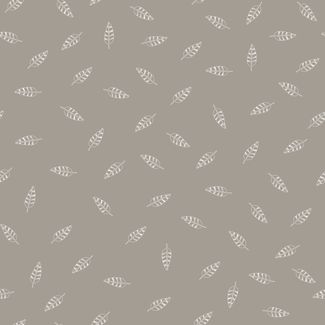 Theraline Bezug für Stillkissen 190cm Stillkissenbezug Blättertanz taupe