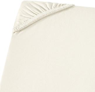 Carpe Sonno Feinjersey Bettlaken aus 100% Baumwolle, Creme, 90-100 x 200 cm