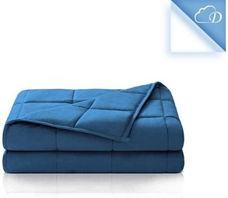 Dailydream Therapie Gewichtsdecke aus Baumwolle, 4,5Kg für Erwachsene, 135x200cm, Blau