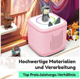 stadtecken Kinderregal groß, geeignet für Toniebox 2 und ca. 50 Tonies, Packung, Perfekte Aufbewahrung im Kinderzimmer