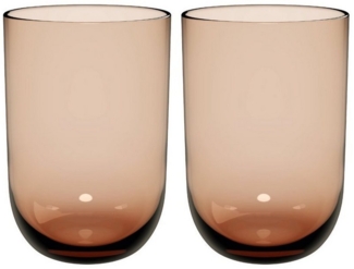 like. by Villeroy & Boch Like Glass Longdrinkbecher 385 ml 2er Set Clay - DS