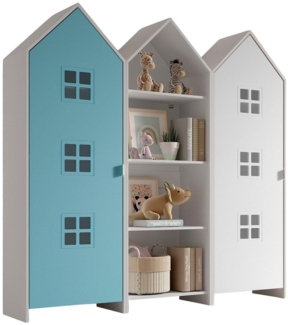 Schrank Casami Bruges 37 x 172,8 x 171,3 cm MDF Blau Weiß