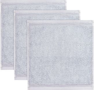 Möve Seiftuch Superwuschel, (Set, 3-St), Seiftuch Set mit Bordüre, 100% Premium Cotton Baumwolle, weich