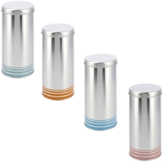 Xavax Kaffeedose Kaffeepaddose Vorratsdose Paddose Metall Silber, Metall, (1-tlg, 1x Dose), für 20x Senseo Tchibo Kaffeepads Dose Pad Box Spender Metalldose