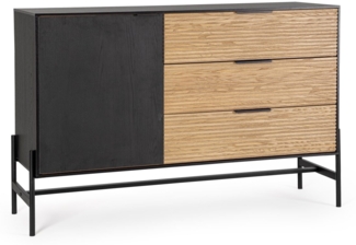 Sideboard Allycia aus Eschenholz, 124 cm