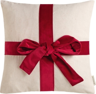 TOM TAILOR HOME Dekokissen Present, mit aufgesetzter Geschenkschleife