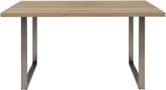 Esstisch >TABLES< in Sonoma Eiche Dekor, Metallfüße U-rohstahl - 140x74,7x90cm (BxHxT)