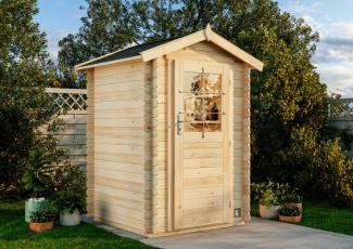 Alpholz Gerätehaus Huron Gerätehaus aus Holz Geräteschrank mit 19 mm Wandstärke Gartenhaus mit Montagematerial