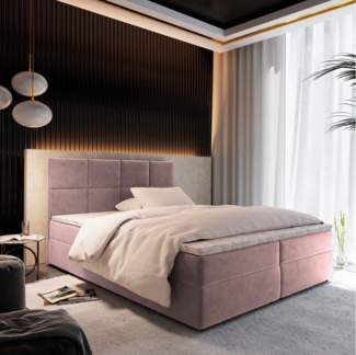 Masseno Boxbett LENA 140x200 cm mit Bonell Matratze und Topper