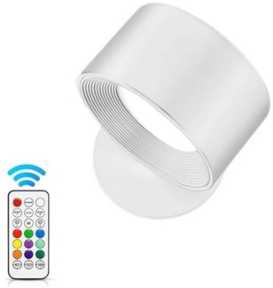 Vivitar LED Wandleuchte mit Akku, 360° drehbar, magnetische Befestigung, RGB & Weißlicht, LED fest integriert, dimmbar, Touch & Fernbedienung, 3 Farbtemperaturen, 9 Farben