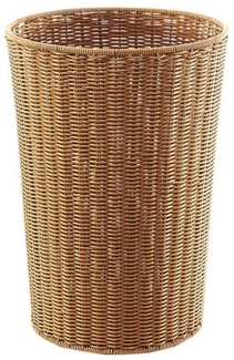 Kobolo Wäschekorb Wäschebehälter aus Polyrattan braun ohne Deckel (ohne Deckel)