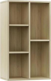 vidaXL Bücherregal/Sideboard Sonoma Eiche 50x25x80 cm Holzwerkstoff 800165