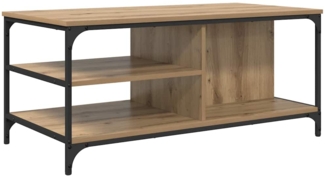 vidaXL Couchtisch Artisan-Eiche 100 x 50 x 45 cm Holzwerkstoff 886241