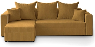 Beautysofa Ecksofa HAMLET, inkl. Schlaffunktion, Bettkasten, universelle Lounge-Ecke, stilvoll L-förmiges Schlafsofa