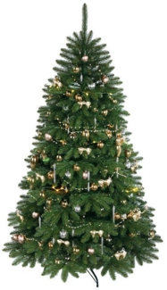 QLS Künstlicher Weihnachtsbaum NK10, Fichtenbaum, Tannenbaum mit Ständer 150-220 cm Christbaum Wohnzimmer
