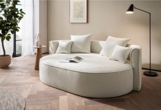 LeGer Home by Lena Gercke 2,5-Sitzer ISALIE, rundes Loungesofa, mit Kissen, perfekt gepolstert, moderne Stoffe, mit 4 Zierkissen, extra große Sitzfläche