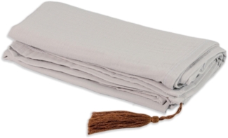 Kinderdecke Emma Musselin - Grau 120x120 cm Kinder Decke