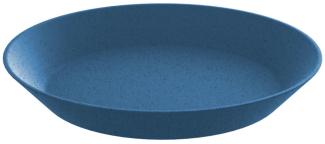 Koziol Tiefer Teller Connect, Suppenteller, Servierteller, Thermoplastischer Kunststoff, Organic Deep Blue, 24 cm, 3143674