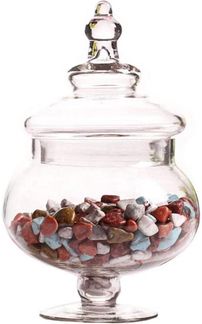 Bonbonglas Süßigkeiten Glas mit Deckel Deko Aufbewahrungsglas Gewürzglas