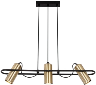 ZMH Vintage Pendelleuchte 3 flammig Esszimmer H?ngelampe Gold Industrie Design GU10