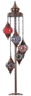 JVmoebel Stehlampe Mehrfarbig Stehlampe Stand Luxus Metall Leuchten Lampen Glas, Leuchtmittel wechselbar, Made in Europa