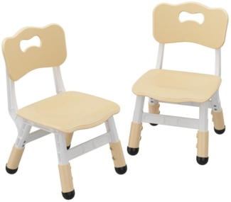 GarveeMore Kindersitzgruppe Kinderstuhl Set von 2, 3 Ebene Höhenverstellbar