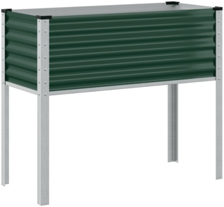 vidaXL Garten-Pflanzgefäß Grün 100 x 45 x 90 cm Stahl 4008969