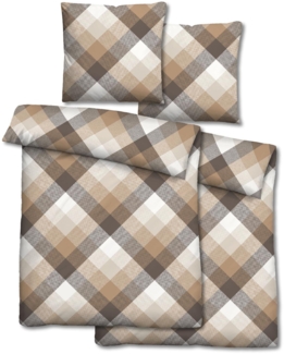 Doppelpack Castell Baumwoll-Satin Bettwäsche 135 x 200 cm + 80 x 80 cm