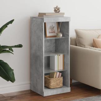 vidaXL Sideboard mit LED-Leuchten Betongrau 41x37x100 cm 836731