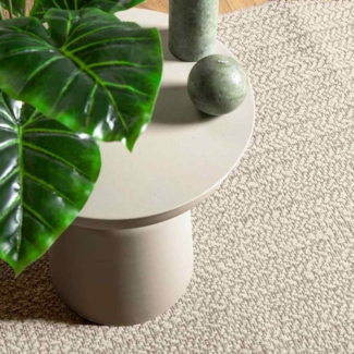 vidaXL Teppich ZIZUR Creme 60x110 cm Jute-Optik Indoor und Outdoor 4010358