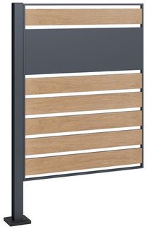 Gartenzaun Mülltonnenbox Zaunelement 120 cm Garten Sichtschutz Zaun Verkleidung