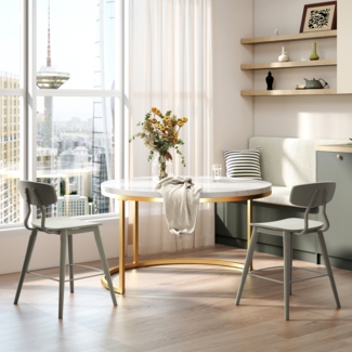 Couchtisch 2-teiliges Couchtisch-Set mit tabiler Eisenrahmen & leicht zu reinigende MDF-Tischplatte 2 -St 2 -St. geeignet für Wohnzimmer