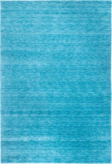 Morgenland Gabbeh Teppich - Uni - rechteckig - 60x40 - Türkis