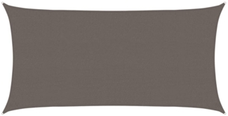 vidaXL Sonnensegel HDPE Rechteckig 2x4 m Anthrazit 42278