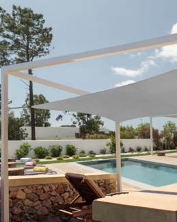 Sonnensegel LUKKA 300 cm 300 cm Grau