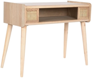 Home ESPRIT Konsole aus Rattan, Paulownia, 80 x 35 x 63 cm