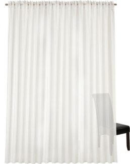 Neutex for you! Vorhang Kiss (1 St), Multifunktionsband, halbtransparent, Jacquard, Uni in natürlicher Optik, nach Maß