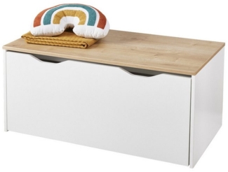 vertbaudet Sitzbank Kinderzimmer Spielzeugkiste auf Rollen