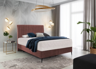 Blanca 180x200, Boxspring Bett, Rosa