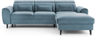 Foble, Ecksofa, Eckcouch, Blau