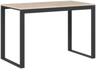 vidaXL Computertisch Schwarz und Eiche-Optik 110x60x73cm Holzwerkstoff 30199