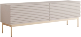 Selsey 'Linearis' TV-Lowboard 2-türig mit LED, Kaschmirgrau, 175 cm