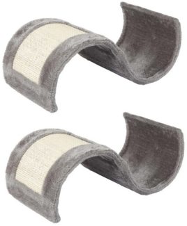 HAC24 Kratzbrett Katzen Kratzwelle Kratzmöbel Sisalbrett, (2-tlg), Grau 24 × 49 × 17 cm