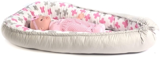 Multifunktionale Kuschelnest Babynest Kokon für Babys und Säuglinge, Nestchen, Reisebett, 100 Prozent Baumwolle, antiallergisch