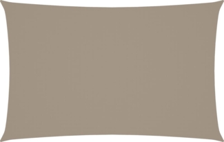 vidaXL Sonnensegel Oxford-Gewebe Rechteckig 5x8 m Taupe 135441