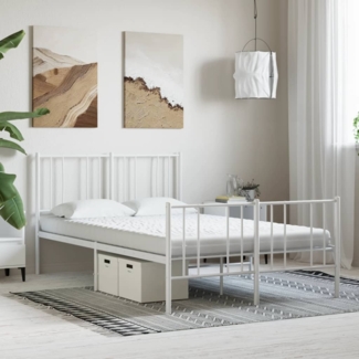 vidaXL Schaumstoffmatratze Weiß 140x190 cm 7-Zonen Härtegrad 20 ILD 356355