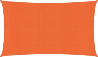 vidaXL Sonnensegel 160 g/m² Rechteckig Orange 4x7 m HDPE 311685